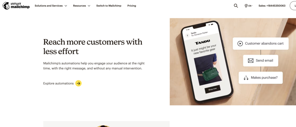 Omnisend vs Mailchimp: mailchimp ease of use